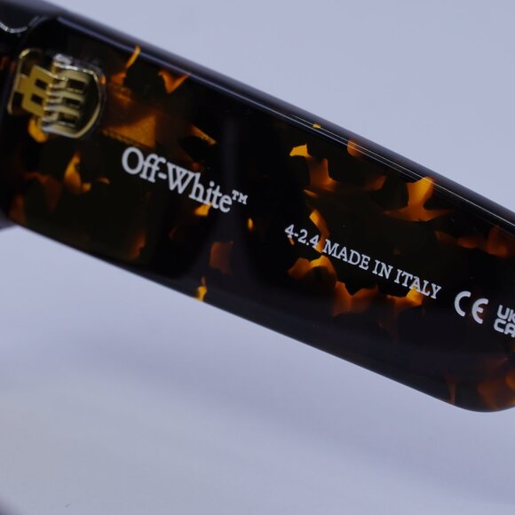 Off-White CHESTER 6062 Sunglasses Havana Square Frame, Camel Lenses - Picture 7 of 9